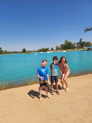 Wake boarding cable park