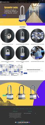 Ecommerce Website Padlocks Design