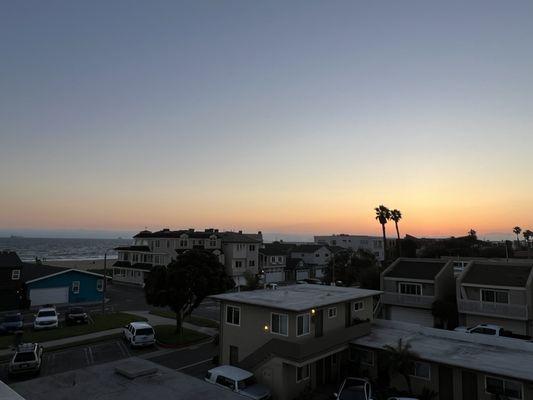 Roof sunset