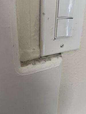 Dirt by my light switch.