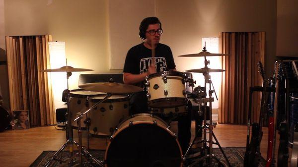 Drums sound great in our live room.