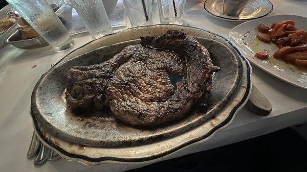 very over cooked ribeye