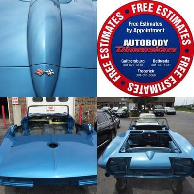 Corvette Restoration In Gaithersburg Maryland- Autobody Dimensions-Gaithersburg