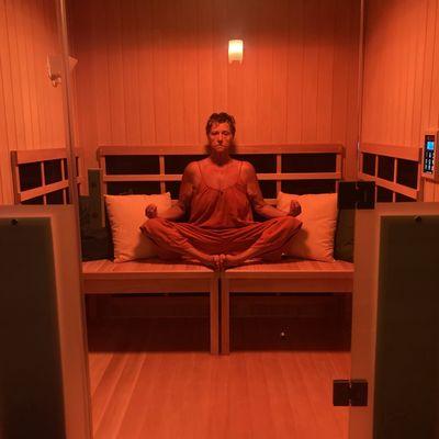 Meditation in the booth..