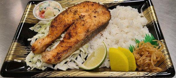 Salmon Steak Bento