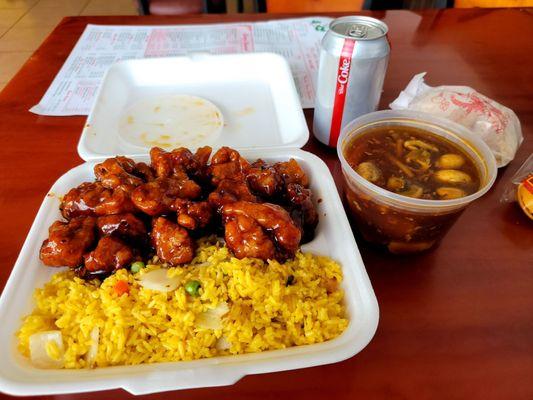 General Tso's, Fried Rice, Hot & Sour Soup