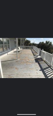 Deck before using Acryfin Coatings