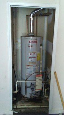 New water heater installed by Mike