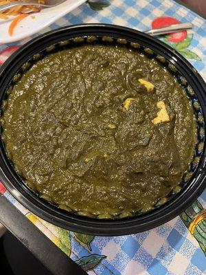 Saag Paneer ($13.99)