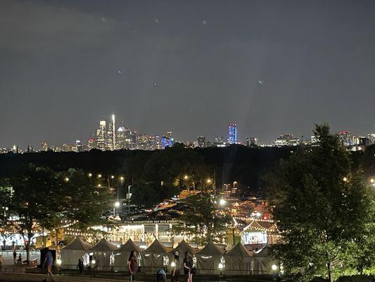 View at night