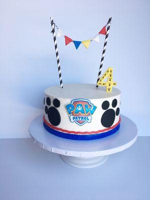 Paw patrol buttercream cake