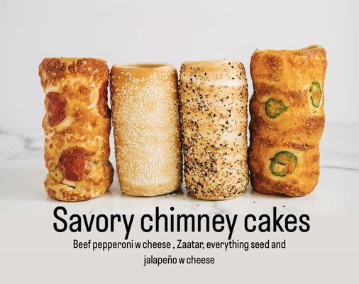 A delectable variety of savory chimney cones that'll have your taste buds screaming for more!