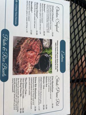 Menu as of June 24