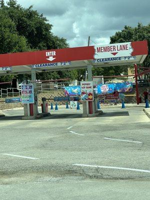 Unattended lanes, you might have to scrub your own windshield and grill