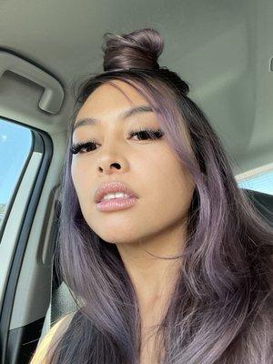 Purple hair