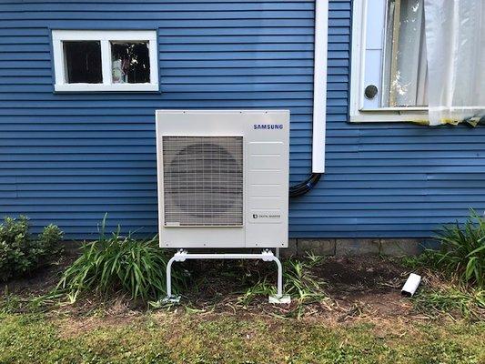 Samsung Split System Install:  (Outdoor) Penfield, NY.