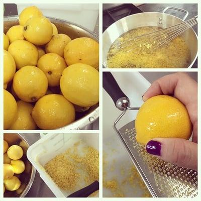 Organic lemons for our Super Sour Berry Lemonade Pops. Our pops are handmade in small batches right here in Austin!