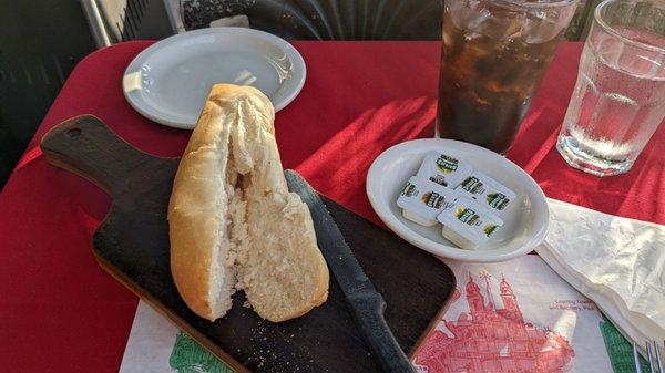 Bread, for a sandwich, their version of bread before dinner.