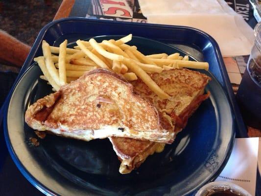 Today's special monte cristo with fries. $7.34