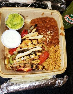 Shake Hands with Grilled Chicken Fajitas and All those Delicious Attachments!!