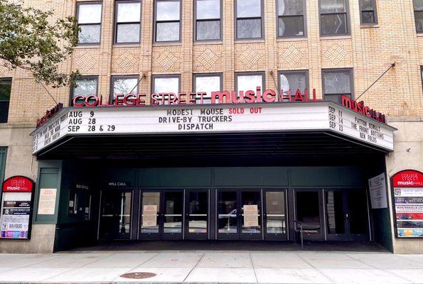 Frontage and sign