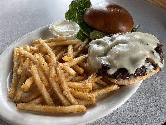 Mushroom & Swiss Burger