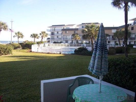 Enjoy the beautiful ocean view from this 2 BR, 2 BA condo located on the 1st floor.  Listed at $184,900...