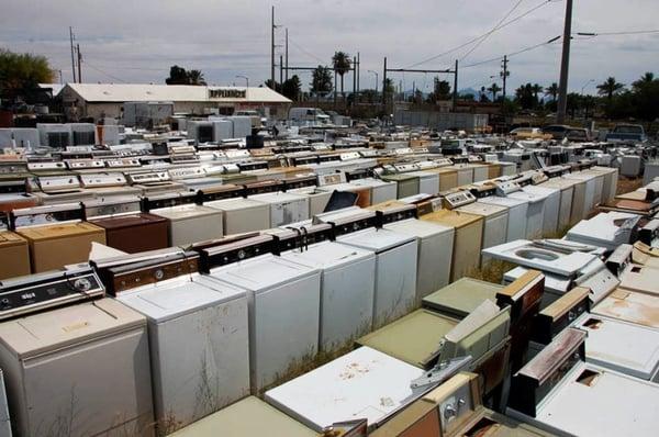 The "graveyard" out back, many older and vintage machines!