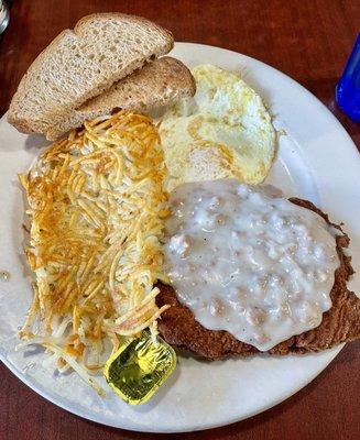 Country Fried Steak & Eggs ($15.95)