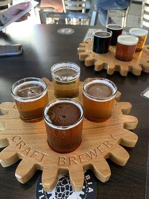 Beer flight, yay beer!