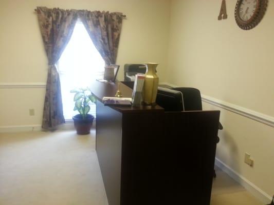 The receptionist area of Agape UCHC