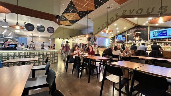 Dining area and ordering counter