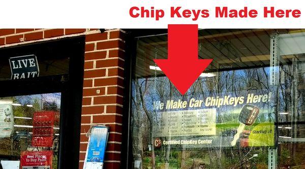 They will make replacement chip keys for your car (roughly $60 - $80 each). Yes, they fully program them too!