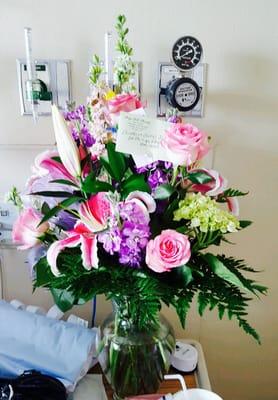 Flowers delivered to Dr. Phillips Hospital, Orlando.