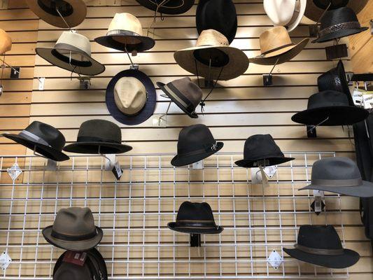 Vintage Inspired Men's Hats. Fedoras, Gamblers, Western, Straw, Wool Felt, Panamas. Designers  available: Carlos Santana, Stetson, etc.