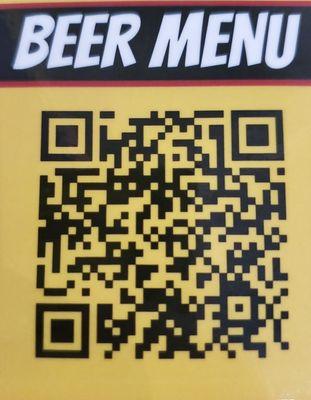 Scan for their beer menu!