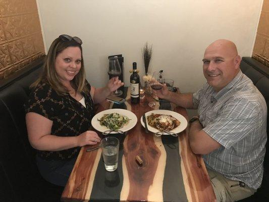 Date night! Smiles & wine