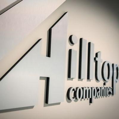 Branded signage for Hilltop Companies in Covington, Kentucky.