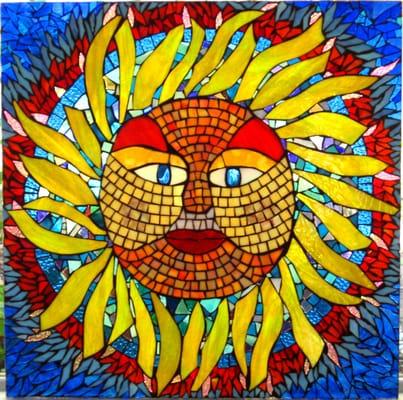 SUN GOD window panel