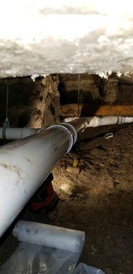 Underground tunnel to replace drain lines