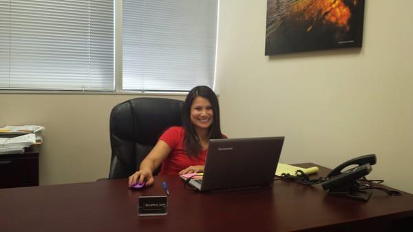 Vanessa, our Operations Manager, hard at work. We do everything we can to make your experience educational and enjoyable!