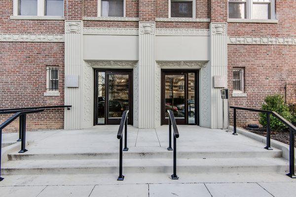 1841 Columbia Road Brick Entrance