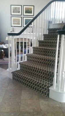 Custom Shaw Tuftex surged Stair Runner