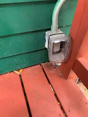 Outside outlet needed replacing