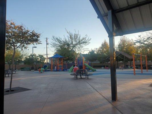 Smaller swings & smaller child playground