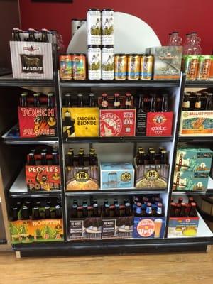 Large selection of local craft beers