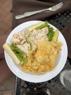 Shrimp salad po boy