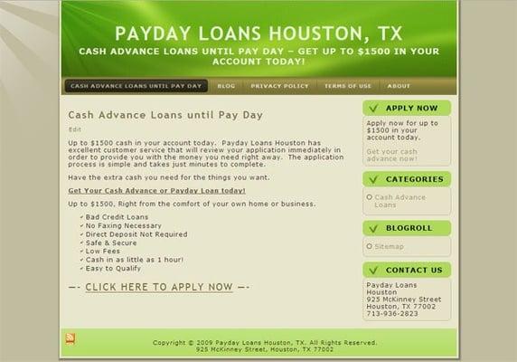 Payday Loans Houston