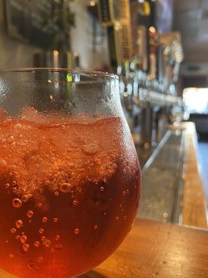 A Shirley Temple in a fancy glass