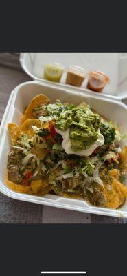 Nachos chile verde